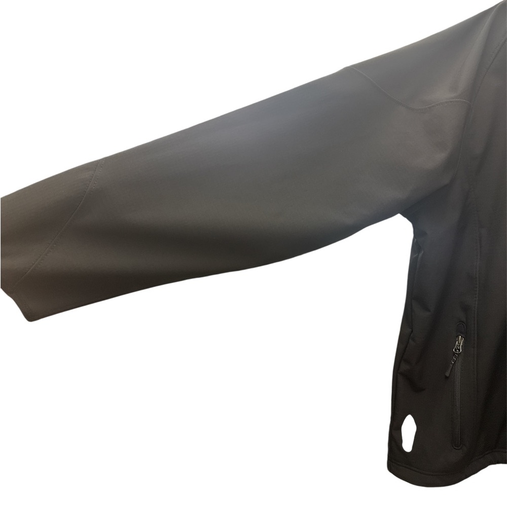 Black Textured Soft Shell Jacket - image 2